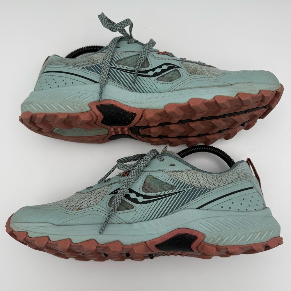 Women’s Saucony Excursion TR16 Mint Blue Pink Trail Athletic Sneakers Size 9.5 - Picture 6 of 8